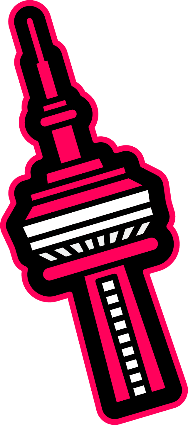 CN Tower sticker illustration